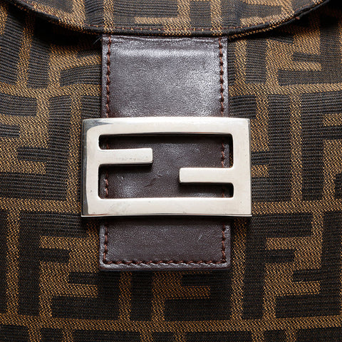 極美品 フェンディ FENDI ズッカ マンマ ショルダーバッグ ブラウン WS21825