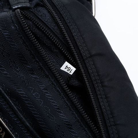 PRADA Nylon Shoulder Bag black WS21827