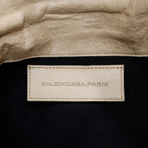 BALENCIAGA Motocross Envelope Giant Clutch bag beige WS21828