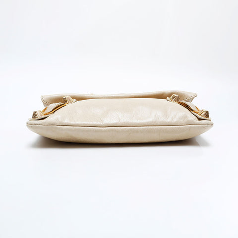BALENCIAGA Motocross Envelope Giant Clutch bag beige WS21828