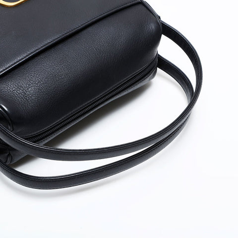 Christian Dior Leather CD logo Handbag black WS21832