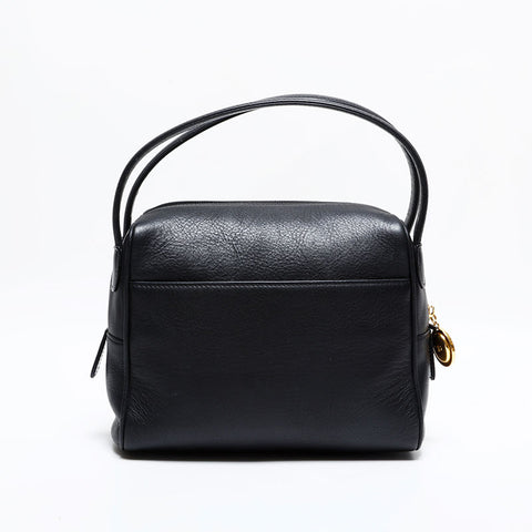Christian Dior Leather CD logo Handbag black WS21832