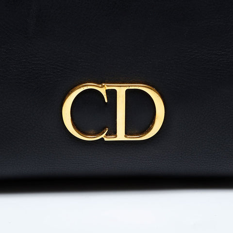 Christian Dior Leather CD logo Handbag black WS21832