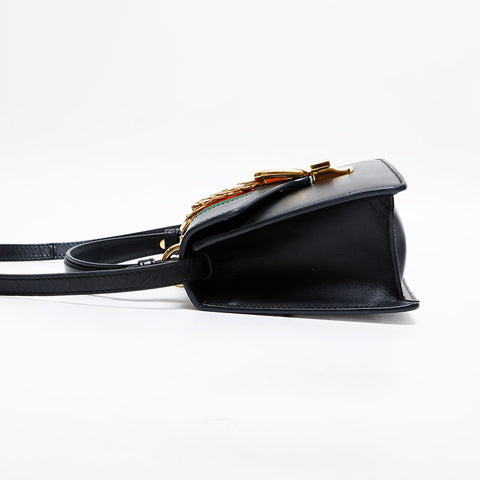 極美品 グッチ GUCCI ミニ シルヴィ レザー ハンドバッグ ブラック WS21833