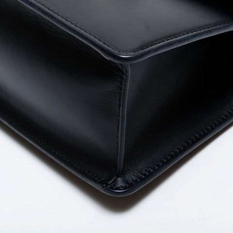 極美品 グッチ GUCCI ミニ シルヴィ レザー ハンドバッグ ブラック WS21833