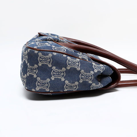 CELINE Denim Macadam Tote Bag Navy WS21834