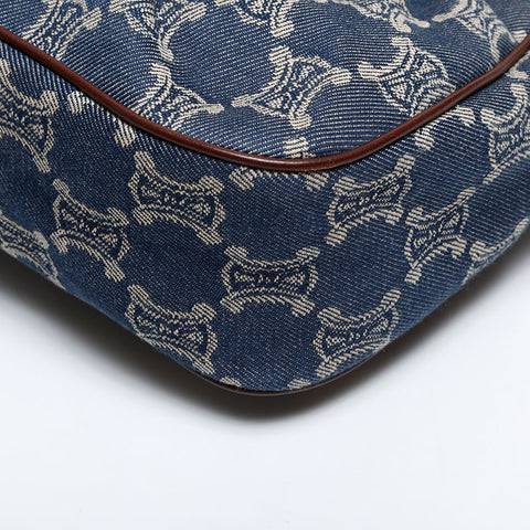 CELINE Denim Macadam Tote Bag Navy WS21834