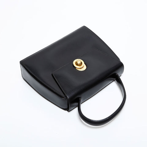 セリーヌ CELINE レザー ハンドバッグ ブラック WS21836