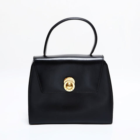 セリーヌ CELINE レザー ハンドバッグ ブラック WS21836