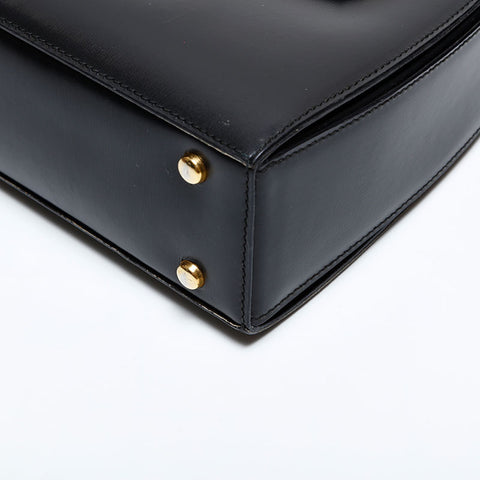 セリーヌ CELINE レザー ハンドバッグ ブラック WS21836