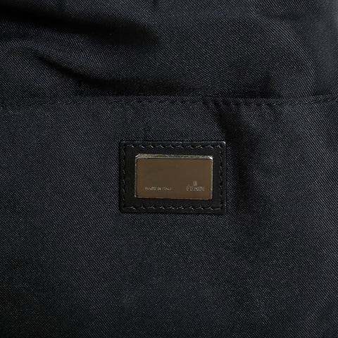 フェンディ FENDI ズッキーノ ホーボー ワンショルダー ハンドバッグ ブラック WS21838