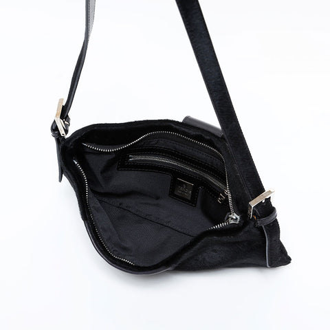 FENDI Harako Leather Mamma Shoulder Bag black WS21840