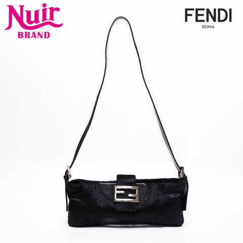 FENDI Harako Leather Mamma Shoulder Bag black WS21840