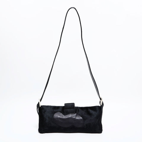 FENDI Harako Leather Mamma Shoulder Bag black WS21840