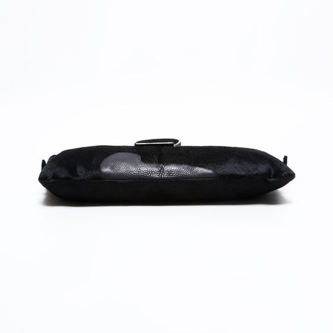 FENDI Harako Leather Mamma Shoulder Bag black WS21840
