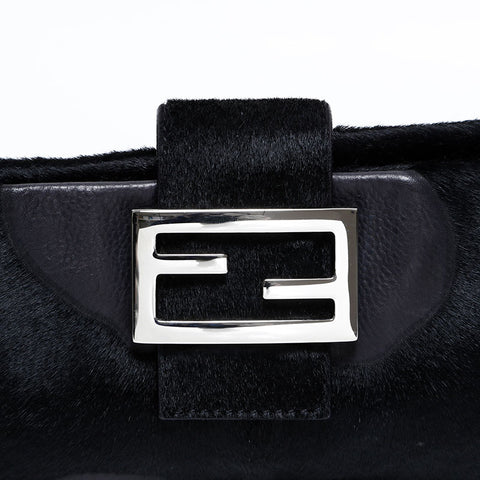 FENDI Harako Leather Mamma Shoulder Bag black WS21840