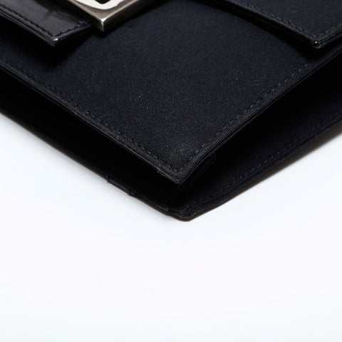 フェンディ FENDI マンマ コットン ショルダーバッグ ブラック WS21843
