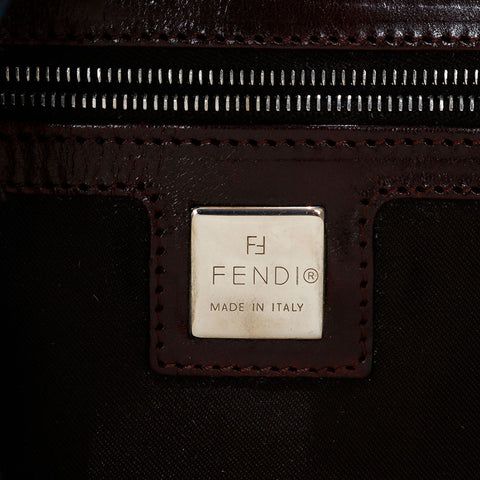 極美品 フェンディ FENDI マンマバケット デニム ショルダーバッグ ネイビー WS21845