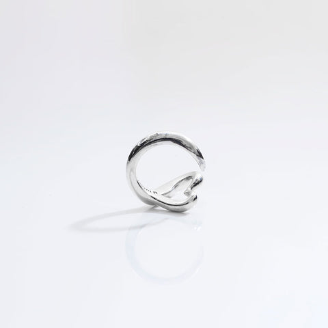 TIFFANY&Co. Size 9 Open Heart 925 Ring Silver WS21850