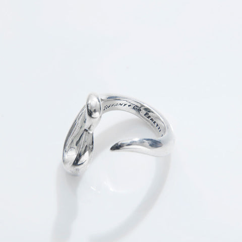 TIFFANY&Co. Size 9 Open Heart 925 Ring Silver WS21850