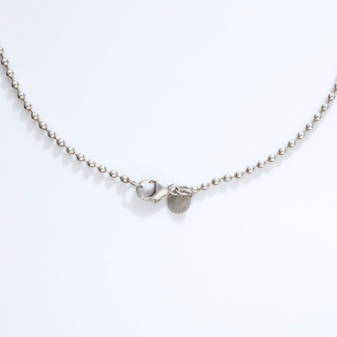 ティファニー TIFFANY&Co. リターントゥ プレート 925 ボールチェーン ネックレス シルバー WS21852