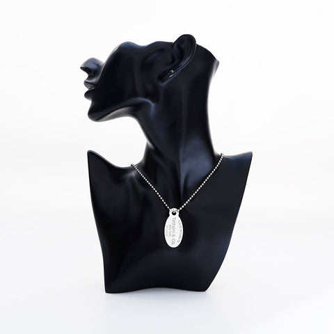 ティファニー TIFFANY&Co. リターントゥ プレート 925 ボールチェーン ネックレス シルバー WS21852