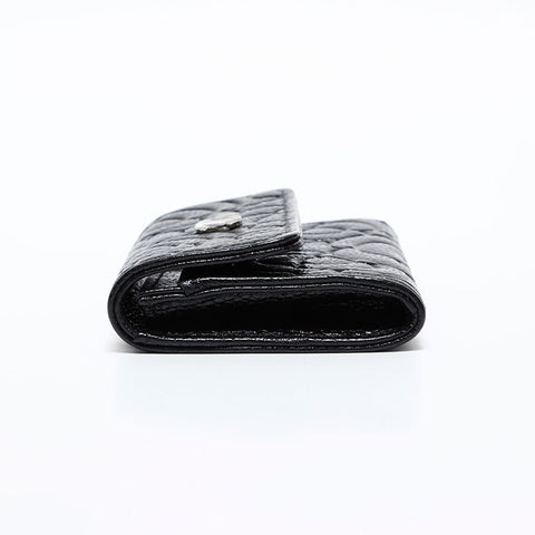 CHANEL 30 Series 2020-2021 Camellia Patent Leather Business Card Case Card Case black WS21853