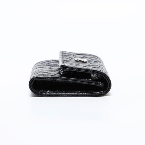CHANEL 30 Series 2020-2021 Camellia Patent Leather Business Card Case Card Case black WS21853