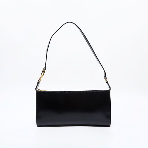 Salvatore Ferragamo leather one belt Shoulder Bag black WS21856