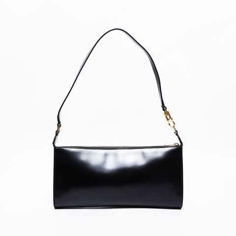 Salvatore Ferragamo leather one belt Shoulder Bag black WS21856