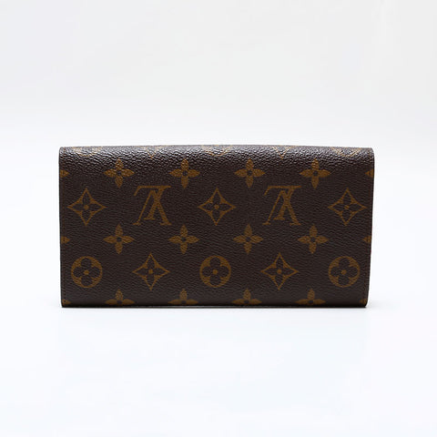 LOUIS VUITTON Monogram Porte Monnaie Credit 1984 Purse Brown WS21858