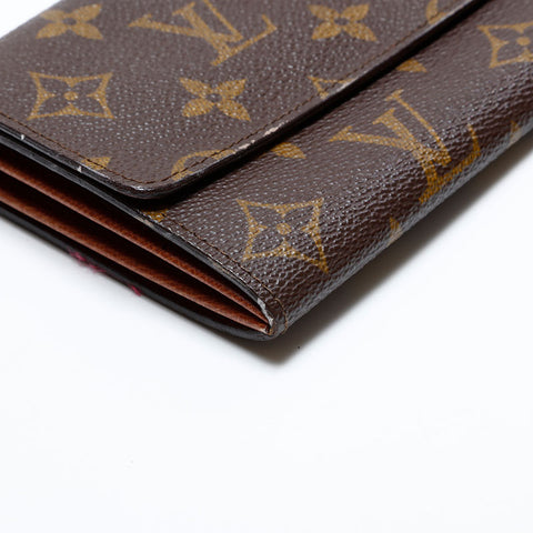 LOUIS VUITTON Monogram Porte Monnaie Credit 1984 Purse Brown WS21858