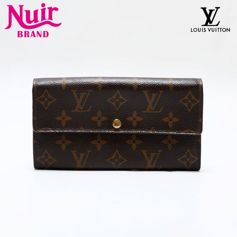 LOUIS VUITTON Monogram Portefeiulle Sarah Purse Brown WS21859