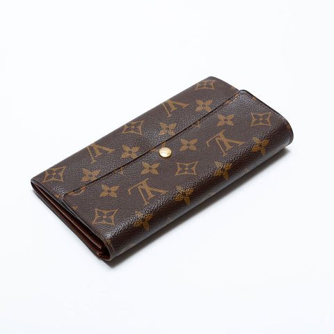 LOUIS VUITTON Monogram Portefeiulle Sarah Purse Brown WS21859
