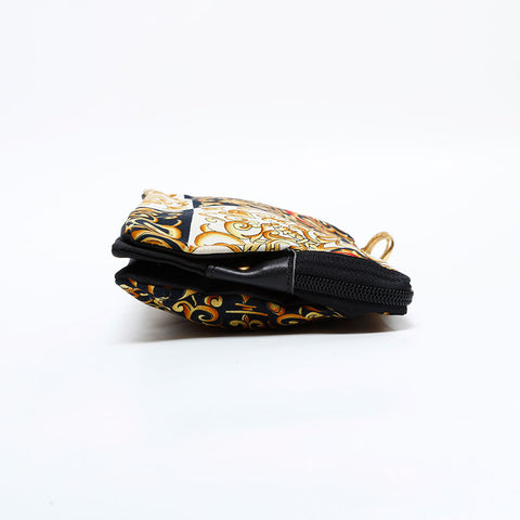VERSACE All-over Medusa cotton canvas mini clutch bag Pouch black WS21861