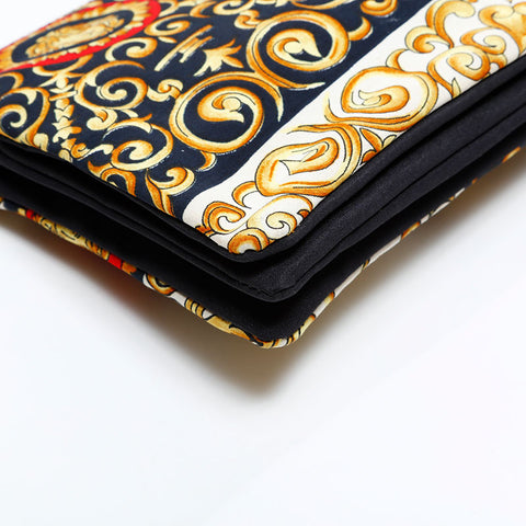 VERSACE All-over Medusa cotton canvas mini clutch bag Pouch black WS21861