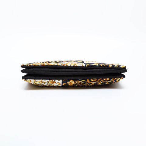 VERSACE All-over Medusa cotton canvas mini clutch bag Pouch black WS21861