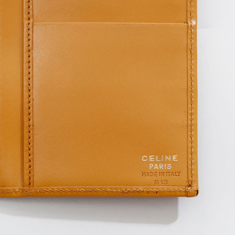 CELINE PVC Macadam Bifold Wallet Brown WS21865