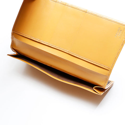 CELINE PVC Macadam Bifold Wallet Brown WS21865
