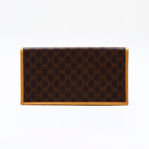 CELINE PVC 碎石双折钱包 棕色 WS21865