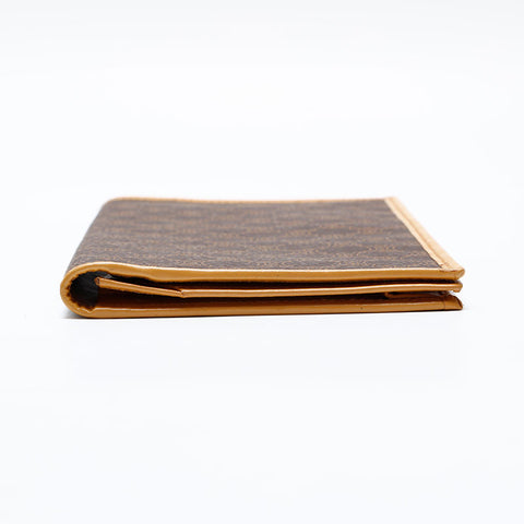 CELINE PVC Macadam Bifold Wallet Brown WS21865