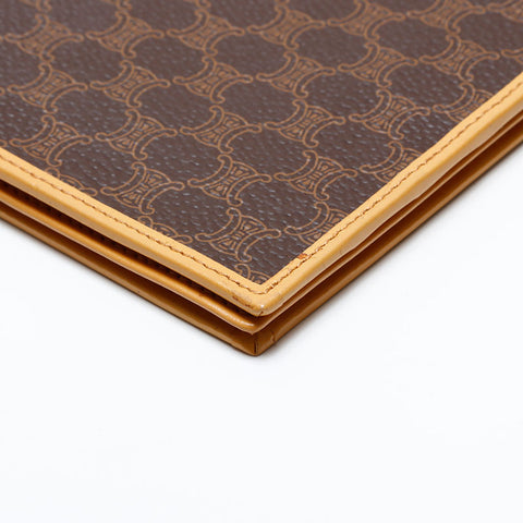 CELINE PVC Macadam Bifold Wallet Brown WS21865