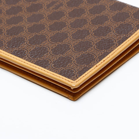 CELINE PVC Macadam Bifold Wallet Brown WS21865