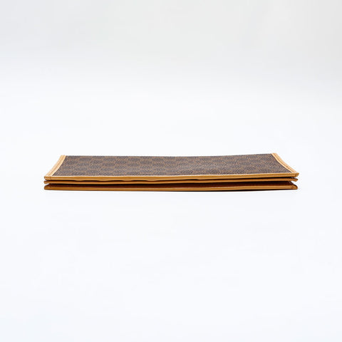 CELINE PVC Macadam Bifold Wallet Brown WS21865