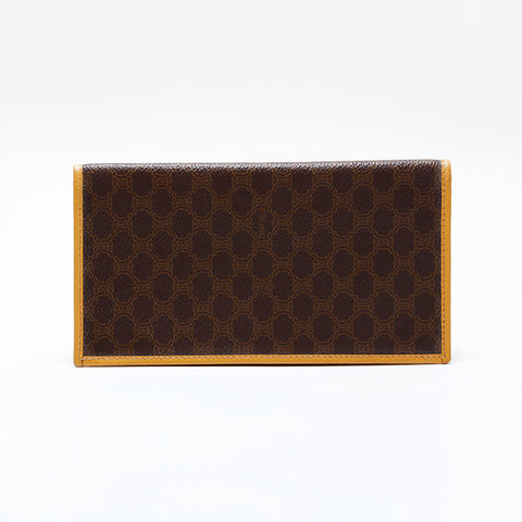 CELINE PVC Macadam Bifold Wallet Brown WS21866