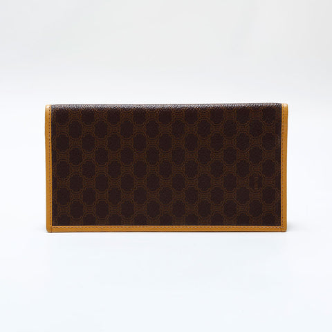 CELINE PVC Macadam Bifold Wallet Brown WS21866