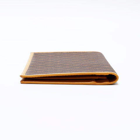 CELINE PVC Macadam Bifold Wallet Brown WS21866