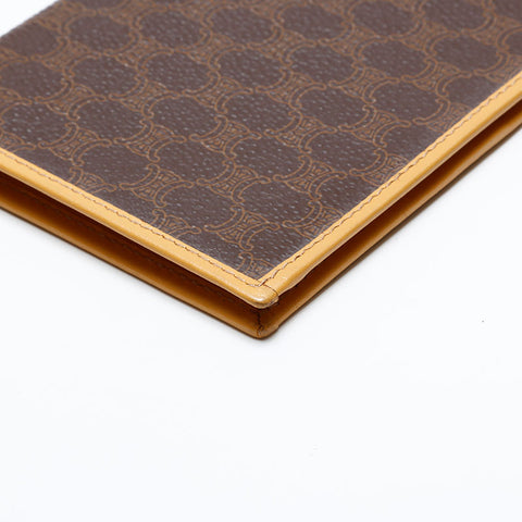 CELINE PVC Macadam Bifold Wallet Brown WS21866