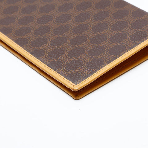 CELINE PVC Macadam Bifold Wallet Brown WS21866