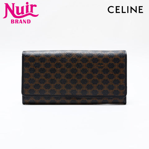 CELINE PVC Macadam Bifold Wallet black WS21867